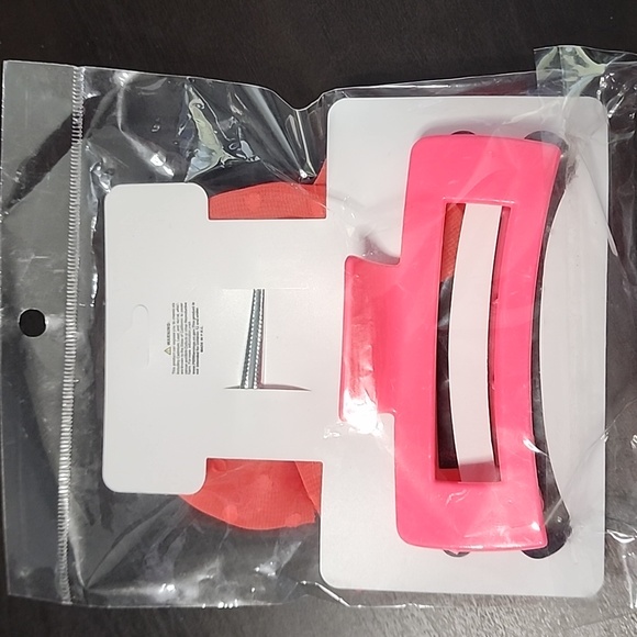 Hot Pink Hair Clip and Bow Set - Picture 2 of 2